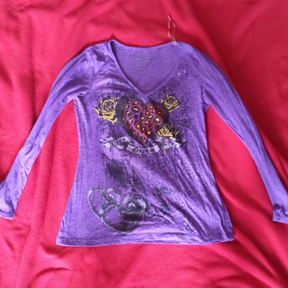 Leopard print long sleeve shirt